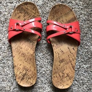 Lands End Sandal Coral Size 9